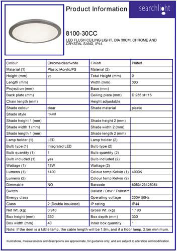 Vignette 3 produit Ref : 8100-30CC | LED Plafonnier CEILING LIGHT, DIA 30CM,