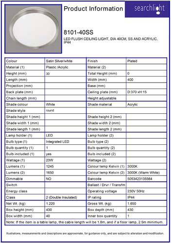 Vignette 3 produit Ref : 8101-40SS | CORK LED Plafonnier CEILING LIGHT, DIA 4
