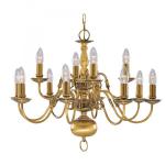 SEARCHLIGHT Flemish - 12lt suspension, laiton antiqu 1019-12AB