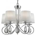SEARCHLIGHT Angelique - 5lt ceiling, chrome, abatjou 1025-5CC