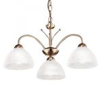 SEARCHLIGHT Milanese - 3lt ceiling, laiton antique, 1133-3AB