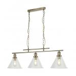 SEARCHLIGHT Pyramid 3lt suspension ab, abatjour verr 1277-3AB