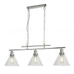 SEARCHLIGHT Pyramid 3lt suspension cc, abatjour verr 1277-3CC