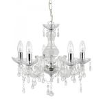 SEARCHLIGHT Marie therese - 5lt ceiling, verre trans 1455-5CL