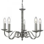 SEARCHLIGHT Richmond - 5lt ceiling, satin argent, sc 1505-5SS