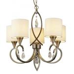 SEARCHLIGHT Alberto 5lt suspension, laiton antique, 1605-5AB