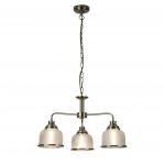 SEARCHLIGHT Bistro ii - 3lt ceiling, laiton antique, 1683-3AB