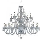 SEARCHLIGHT Hale - 18 light chetelier, chrome, crist 17218-18