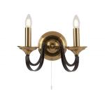 SEARCHLIGHT Belfry 2lt applique -  dark bronze & bro 1842-2BZ