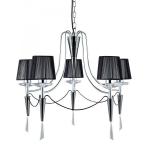 SEARCHLIGHT Duchess - 5lt ceiling, chrome/noir chrom 2085-5CC