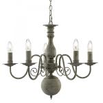 SEARCHLIGHT Gristhorne - 5lt ceiling, textured gris 2265-5GY
