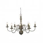 SEARCHLIGHT Gristhorne - 8lt ceiling, textured gris 2268-8GY