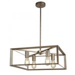SEARCHLIGHT Heaton 4lt suspension, brushed argent do 2414-4SI