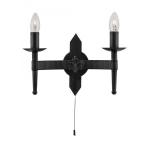 SEARCHLIGHT Cartwheel ii - 2lt applique support mura 2422-2BK