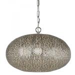 SEARCHLIGHT Fretwork 1lt suspension, shiny nickel 2672SS
