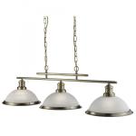 SEARCHLIGHT Bistro - 3lt ceiling bar, laiton antique 2683-3AB