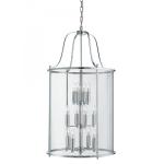 SEARCHLIGHT Victorian lantern, 12lt chrome, verre tr 30612-12CC