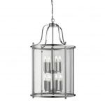 SEARCHLIGHT Lantern grete, 8lt chrome, verre transpa 3068-8CC