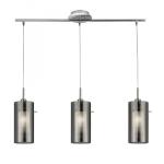 SEARCHLIGHT Duo 2 - 3lt ceiling bar avec smokey oute 3303-3SM