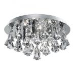 SEARCHLIGHT Hanna 4lt chrome xtal ftg pyramid drop g 3304-4CC