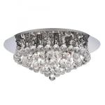 SEARCHLIGHT Hanna 6lt chrome plafonnier cl xtal ball 3406-6CC