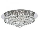 SEARCHLIGHT Hanna 8lt chrome plafonnier cl xtal ball 3408-8CC
