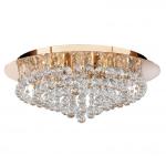 SEARCHLIGHT Hanna 8lt dore round plafonnier cl xtal 3408-8GO