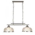 SEARCHLIGHT Bistro ii - 2lt ceiling bar, satin argen 3592-2SS