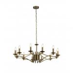 SEARCHLIGHT Ascot 12lt suspension laiton antique 41312-12AB