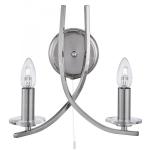SEARCHLIGHT Ascona - 2lt applique support murale, sa 4162-2SS