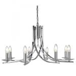 SEARCHLIGHT Ascona - 8lt ceiling, chrome twist frame 4168-8CC