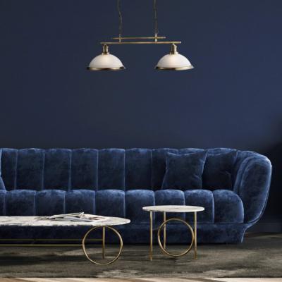 SEARCHLIGHT Bistro - 2lt ceiling bar, antique brass, 2682-2AB