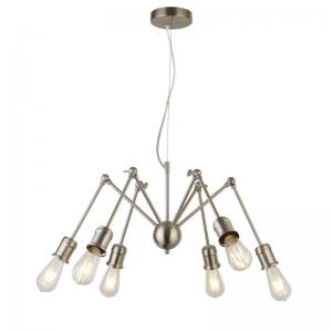 SEARCHLIGHT Mantis 6lt suspension - satin argent 4756SS