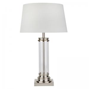 SEARCHLIGHT Pedestal lampe a poser - colonne verre & EU5141SS