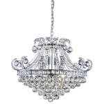 SEARCHLIGHT Bloomsbury 6lt crystal tiered chetelier, 5046-6CC