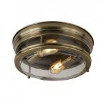 SEARCHLIGHT Glasgow 2lt plafonnier laiton antique/ve 5182AB