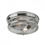 SEARCHLIGHT Glasgow 2lt plafonnier chrome avec verre 5182CC