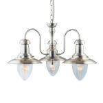 SEARCHLIGHT Fisherman - 3lt ceiling, satin argent av 5333-3SS