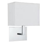 SEARCHLIGHT Hotel applique chrome - blanc rectangula 5519CC