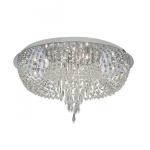 SEARCHLIGHT Crisslet chrome 10lt crystal plafonnier 5541CC