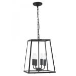 SEARCHLIGHT Lantern  - 4lt noir suspension 5614BK