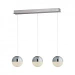 SEARCHLIGHT Marbres 3lt led globe bar suspension, cr 5843-3CC