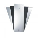 SEARCHLIGHT Art deco wall mirror light - deco fan st 6201BK