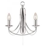 SEARCHLIGHT Maypole  2lt satin argent applique 6342-2SS