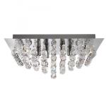SEARCHLIGHT Hanna 6lt cc square plafonnier-xtal ball 6406-6CC
