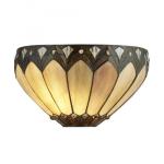 SEARCHLIGHT Pearl, tiffany applique, claire/brown/pu 6704-1