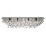 SEARCHLIGHT Hanna 8lt cc rectangle plafonnier- xtal 6728-8CC