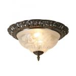 SEARCHLIGHT Derby plafonnier ant/laiton/verre fittin 7045-13