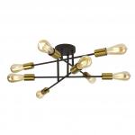 SEARCHLIGHT Armstrong 8lt ceiling light noir et lait 8048-8BK