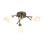 SEARCHLIGHT Opera 3lt ant/laiton plafonnier avec ver 8183-3AB